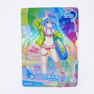 Card Diva Hatsune Miku Carte Anime Manga Waifu Video Game Girl Doujin Trading Card Goddess Story SSR-143
