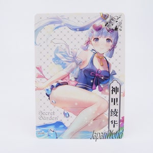 Genshin Ayaka Card Secret Garden Anime Manga Waifu Mädchen Doujin Badeanzug SR