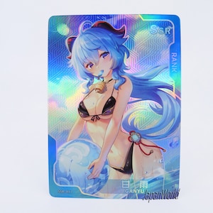 Card Genshin Imp. Ganyu Card Manga Waifu Anime Girl Doujin Trading Card Goddess Story Senpai Goddess Haven SSR-017