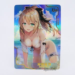 Card FTGO Okita Soji Manga Card Waifu Anime Girl Doujin Trading Card Goddess Story Senpai Goddess Haven Ultra Rare UR-009