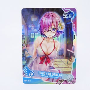 Karte FTGO Mash Kyrielight Karte Anime Manga Waifu Girl Doujin Trading Card Goddess Story SSR-112