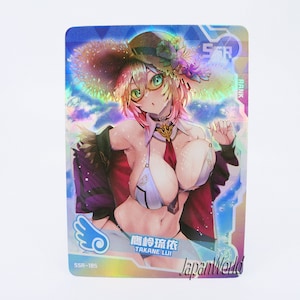 Card Hololive Vtuber Virtual Youtuber Takane Lui Carte Manga Waifu Anime Girl Doujin Trading Card Goddess Story SSR-185
