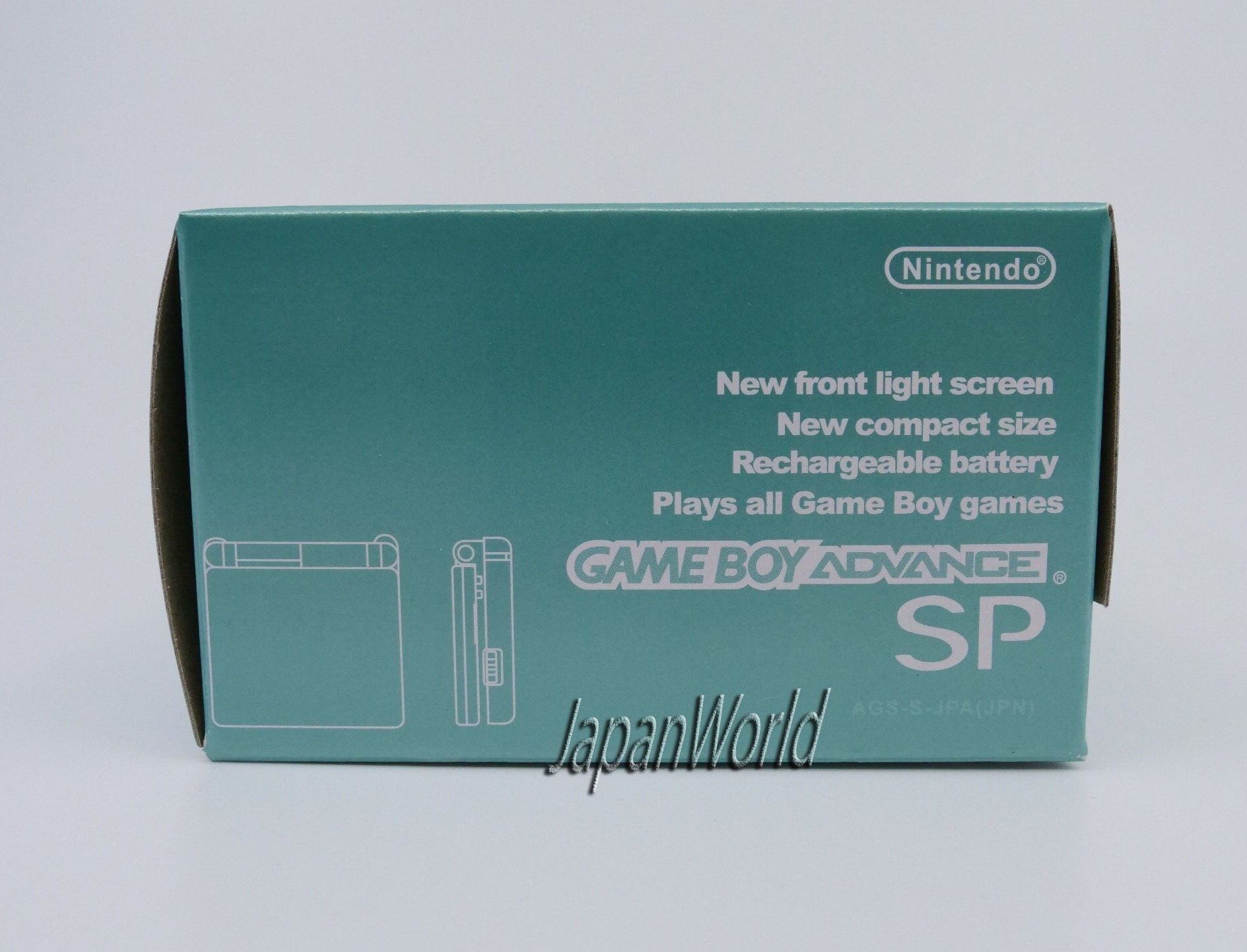 Sp Box Nintendo Game Boy Advance SP Emerald Portable Console Box - GBA SP Box ...