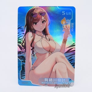 Card The Idolmasters Cinderella Girls Natsuha Arisugawa Manga Waifu Anime Doujin Trading Card Goddess Story Senpai Goddess Haven SSR-036