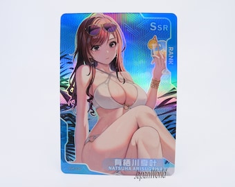 Card The Idolmasters Cinderella Girls Natsuha Arisugawa Manga Waifu Anime Doujin Trading Card Goddess Story Senpai Goddess Haven SSR-036