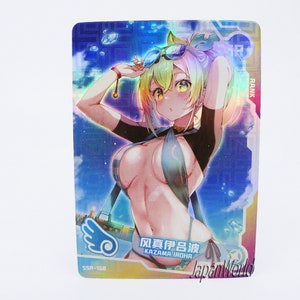 Karte Hololive Vtuber Virtual Youtuber Kazama Iroha Manga Card Waifu Anime Girl Doujin Trading Card Goddess Story SSR-168