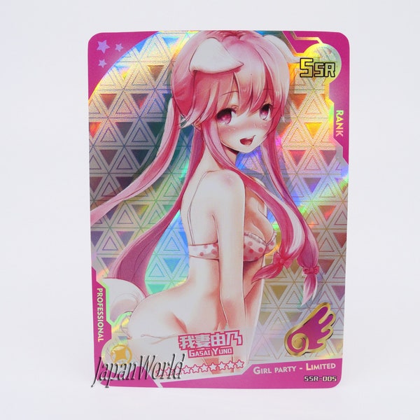 Karte Mirai Nikki The Future Diary Yuno Gasai Manga Karte Waifu Anime Girl Doujin Trading Card Game Edition Girl Party Limited SSR-005