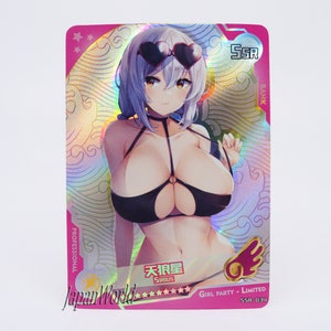 Carta Azur L. Ilustre Carta Mangá Waifu Anime Garota Doujin Jogo de Cartas Colecionáveis Edição Festa de Meninas Limitada SSR-034