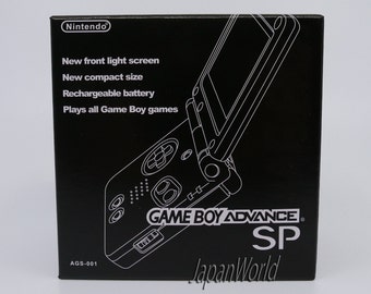 Nintendo Game Boy Advance SP Portable Console Box Black - GBA SP Box for Gameboy Advance SP Black