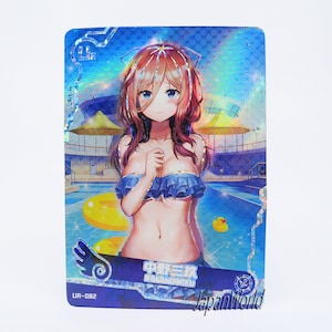 Quintessential Quintupl Card Mik Naka Card Manga Waifu Anime Girl Doujin Trading Card Goddess Story UR-082