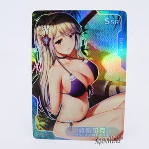 Carta Azur L. MNF Dunkirk Carta Mangá Waifu Anime Garota Doujin Carta Colecionável História da Deusa Senpai Deusa Haven SSR-015