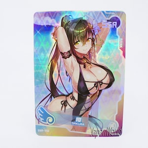 Card Enterprise Girl Sakura Manga Card Waifu Anime Girl Doujin Sammelkarte Goddess Story SSR-156