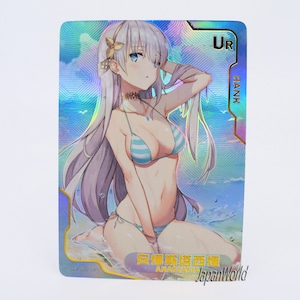 Tarjeta FTGO Anastasia Manga tarjeta Waifu Anime Girl Doujin Trading Card diosa historia Senpai diosa Haven Ultra raro UR-002