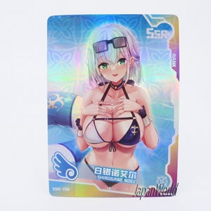 Karta Hololive Vtuber Wirtualny YouTuber Shirogane Noel Carte Manga Waifu Dziewczyna Anime Doujin Karta kolekcjonerska Bogini Historia SSR-158