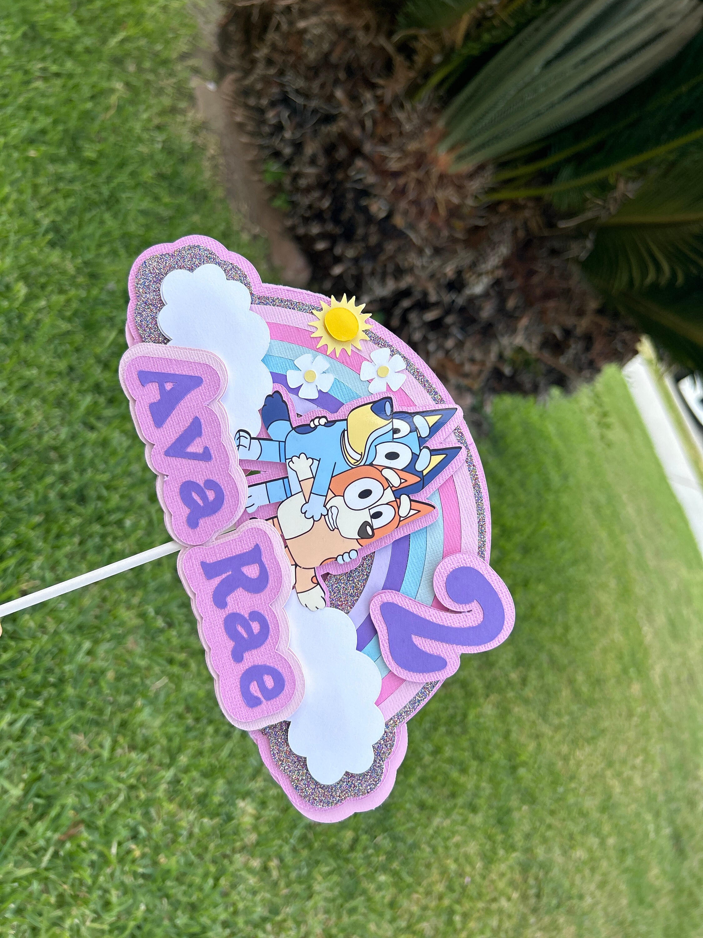 Bluey cake topper