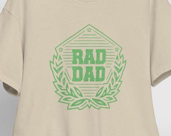 Rad Dad Unisex Heavy Cotton Tee - Perfect Gift for Fathers Day