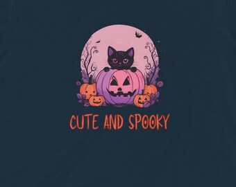 Toddler's Fine Jersey Tee, Cute and Spooky, Fine Jersey Toddler's Tee, Cute Spooky Print, Kids Halloween Shirt, Ghost Design
