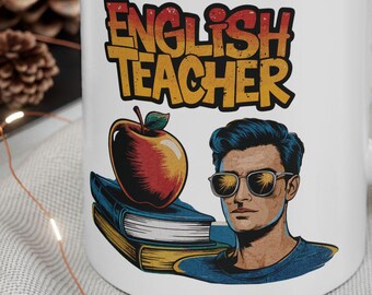 English Teacher Mug, Coffee Cup for Educators