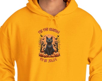 Cozy Tis the Season Hooded Sweatshirt, Jolly Holiday Apparel, Festive Christmas Jumper, Winter Gift, Seasonal Clothing