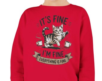 Cute Cat Toddler Long Sleeve Tee