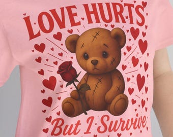 Love Hurts but I Survive Tee, Heartbreak T-Shirt