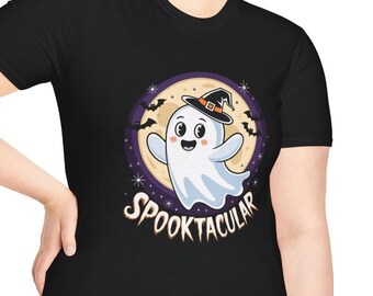 Spooktacular, Unisex Softstyle T-Shirt, Halloween Tee, Boo Shirt, Scary Tee, Spooky Shirt