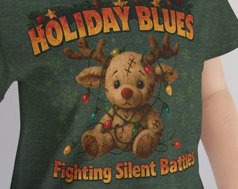Holiday Blues Fighting Silent Battles Tee Shirt