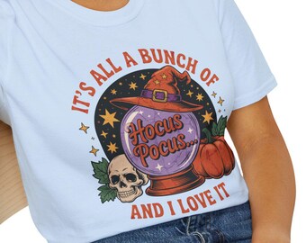 Hocus Pocus T-Shirt, Halloween Witch Shirt, Magical Tee, Spooky Apparel, Gift for Witch Lover