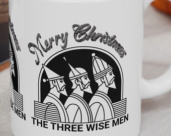 Ceramic Mug, The Three Wise Men, Merry Christmas - Holiday Coffee Cup, Religious Gift, Christian Tea Mug, Festive Drinkware, Christmas Decor