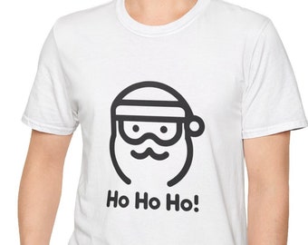 Santa Claus Ho Ho Ho!, Comfy Unisex T-Shirt, Stylish Christmas Party Wear, Christmas Shirt, Religious Shirt, Christian T-Shirt