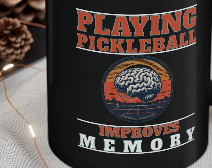 Playing pickleball improves memory Mug,Pickleball Lover Mug,Memory Booster Gift, Funny Pickleball Coffee Cup, Pickleball Player Gift