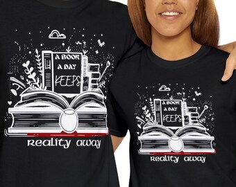 Literary Quote T-shirt for Home Decor Enthusiasts, Book Lover Gift, Reading Nook Tee, Home Library Shirt, Bookworm Gift