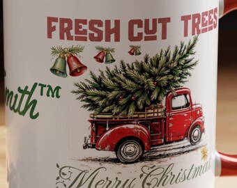 Christmas Trees Accent Coffee Mug