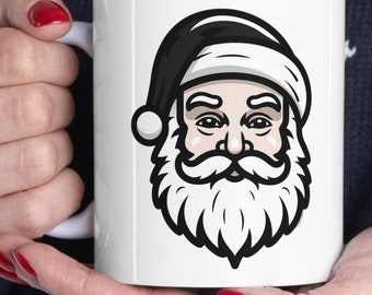 Santa Claus, Ceramic Mug 11oz, Perfect for Christmas Morning Coffee, Christmas Mug, Xmas Mug, Christmas Gift