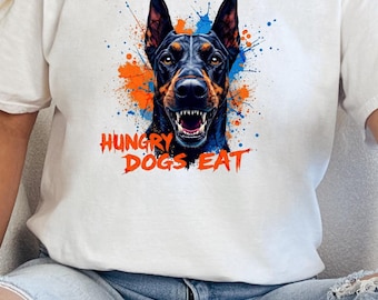 Hungry Dogs Eat Unisex Softstyle T-Shirt