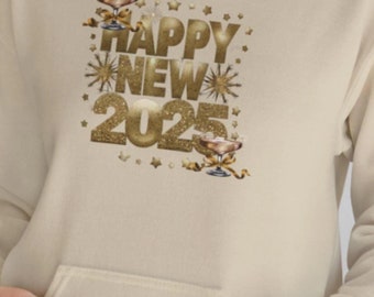 Happy New 2025 Hoodie, Happy New Year Sweatshirt