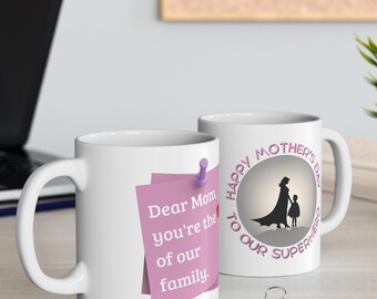 super mom  Mug, Mother's Day Gift, Mom Mug, Coffee Mug, Tea Cup, Birthday Present