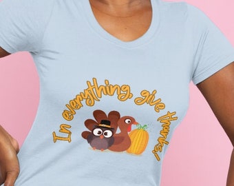 In Everything Give Thanks! Softstyle Unisex Tee, Comfortable & Stylish, Great for Everyday Wear, Unique Gift for Friends and Family