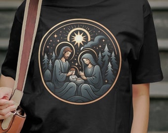 Nativity Christmas, Unisex Softstyle T-Shirt, Great Gift for Family & Friends