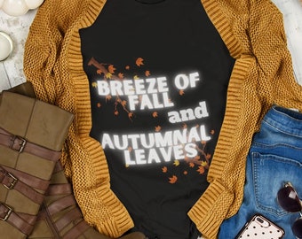 Unisex Breeze of Fall Autumnal Leaves Cotton Tee, Vibrant Fall Colors for Everyday Wear, Ideal Birthday Gift for Outdoor Enthusiasts