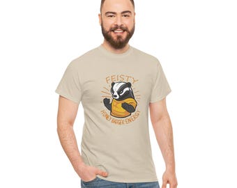 Feisty Badger Energy Wildlife Tee, Animal Spirit Shirt, Conservation Supporter Gift, Nature Enthusiast Top, Motivational Shirt