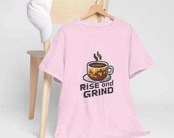 Rise and Grind T-Shirt, Coffee Lover Shirt