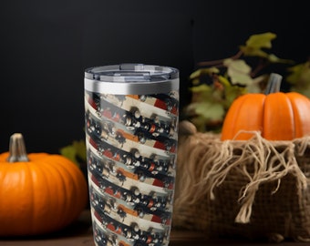 Fishing tumbler 20oz Vagabond, Perfect for Anglers, Insulated Stainless Steel, Keeps Drinks Hot or Cold