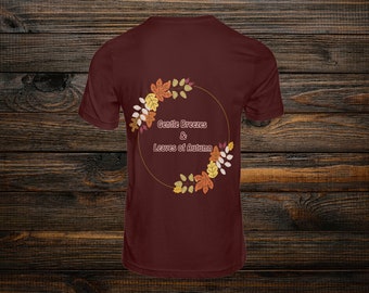 Gentel Breezes & Leaves of Autumn Themed Unisex T-Shirt, Stylish and Soft, Great Gift for Outdoor Enthusiasts