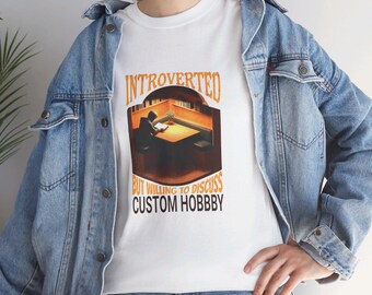 Personalized Introvert Gift Shirt, Custom Hobby Discussion Tee,Comfortable Introvert Hobbyists Tee