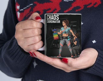 Chaos Coordinator Ceramic Mug | Fitness Enthusiast Gift | Inspirational Coffee Mug | Perfect for Home or Gym | Motivational Quote Mug