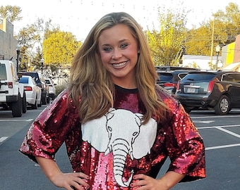 Alabama Sequin "Elephant" Mini Dress/Top