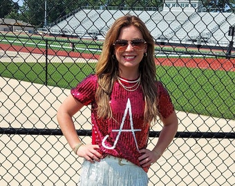 Sequin "A" Top