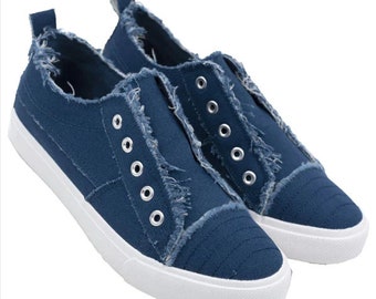 NWT Navy Slip On Sneaker