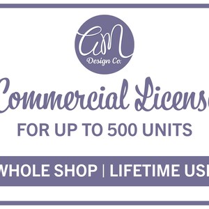 Commercial License, 500 Units, Commercial Use, Extended Use, Extended License